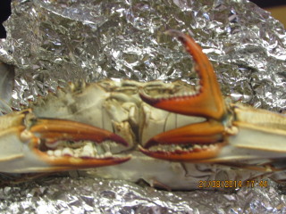 close up still of mutant crab