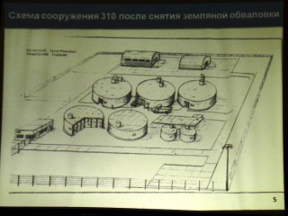 A schematic map of the AECC’s Site 310 after the planned removal of the building. (From the AECC’s presentation at the public hearing in Angarsk, December 5, 2014.)