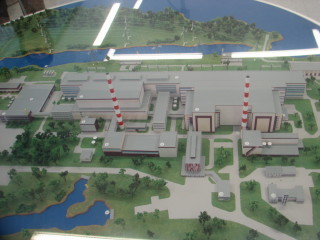 A model of the Kola Nuclear Power Plant. (Photo: Anna Kireeva/Bellona)